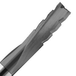 1/2" Diameter x 1-1/4" Long x 3-1/2" Overall Length x 1/2" Shank x 3 Flute Downcut Phenolic Spiral Ultimax Bit
