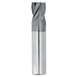 3/64" Diameter 4 Flute 3/32" Cut 1-1/2" Length 1/8" Round Shank Single End Square TiALN