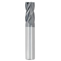3/64" Diameter 4 Flute 1/8" Cut 1-1/2" Length 1/8" Round Shank Single End Square TiALN