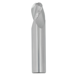 1/8" Diameter 3 Flute 1/4" Cut 1-1/2" Length 1/8" Round Shank Single End Ball Nose Uncoated