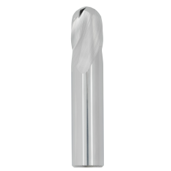5/32" Diameter 2 Flute 5/16" Cut 2" Length 3/16" Round Shank Single End Ball Nose Uncoated