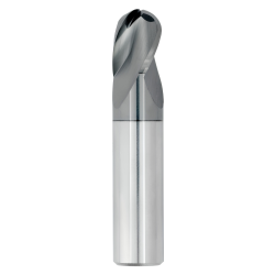 1/8" Diameter 3 Flute 1/4" Cut 1-1/2" Length 1/8" Round Shank Single End Ball Nose TiALN