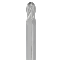 3/64" Diameter 4 Flute 1/8" Cut 1-1/2" Length 1/8" Round Shank Single End Ball Nose Uncoated