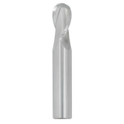 3/32" Diameter 2 Flute 3/8" Cut 1-1/2" Length 1/8" Round Shank Single End Ball Nose Uncoated