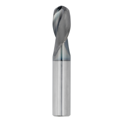 3/32" Diameter 2 Flute 3/8" Cut 1-1/2" Length 1/8" Round Shank Single End Ball Nose TiALN