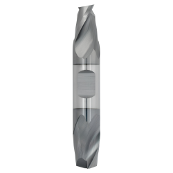 3/64" Diameter 2 Flute 3/32" Cut 1-1/2" Length 1/8" Round Shank Double End Square TiALN