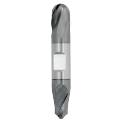 1/8" Diameter 2 Flute 1/4" Cut 1-1/2" Length 1/8" Round Shank Double End Ball Nose TiALN