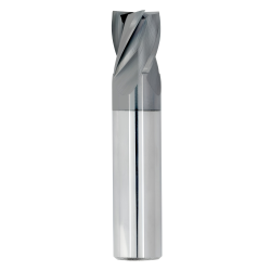 1/4" Diameter 5 Flute 3/8" Cut 2" Length 1/4" Round Shank Single End 0.060 Corner Radius Chipbreaker HTAS ALL4
