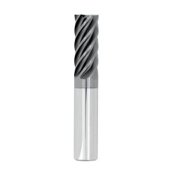 1/4" Diameter 6 Flute 3/8" Cut 2" Length 1/4" Round Shank Single End 0.030 Corner Radius Chipbreaker HTAS ALL4