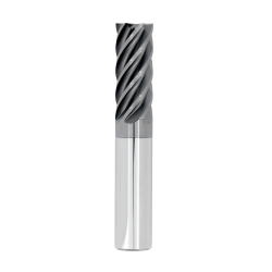 1/4" Diameter 7 Flute 3/8" Cut 2" Length 1/4" Round Shank Single End 0.060 Corner Radius Chipbreaker HTAS ALL4