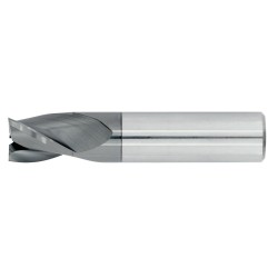 1" Diameter 3 Flute 1" Cut 3" Length 1" Round Shank Single End Square TiALN