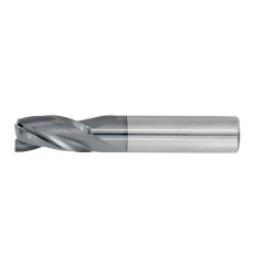 1" Diameter 3 Flute 1-1/2" Cut 4" Length 1" Round Shank Single End Square TiALN