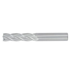 1" Diameter 4 Flute 2-1/4" Cut 5" Length 1" Round Shank Single End Square Uncoated