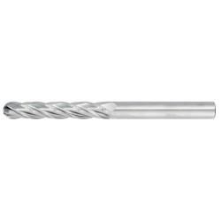 1" Diameter 4 Flute 4" Cut 7" Length 1" Round Shank Single End Ball Nose Uncoated