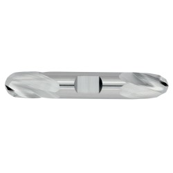 9/16" Diameter 2 Flute 11/16" Cut 3-1/2" Length 5/8" Weldon Shank Double End Ball Nose Uncoated