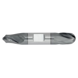 9/16" Diameter 2 Flute 11/16" Cut 3-1/2" Length 5/8" Weldon Shank Double End Ball Nose TiALN