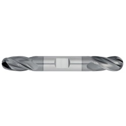 9/16" Diameter 4 Flute 1-1/4" Cut 5" Length 5/8" Weldon Shank Double End Ball Nose TiALN