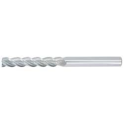 1" Diameter 3 Flute 3" Cut 6" Length 1" Round Shank 45DEG Helix Single End Square Uncoated