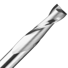 1/2" Diameter x 1" Long x 1/2" Shank x 2 Flute Upcut Hard Plastic Aluminum Bit Aluminum Router Bits