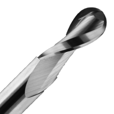 1/2" Diameter x 1-1/8" Long x 1/2" Shank x 2 Flute Solid Carbide Router Upcut Ballnose Bit Solid Carbide Bits
