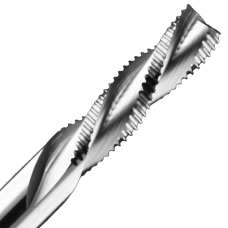 1/2" Diameter x 1-1/8" Long x 1/2" Shank x 3 Flute Downcut High Helix Ripper Bit Spiral Bits