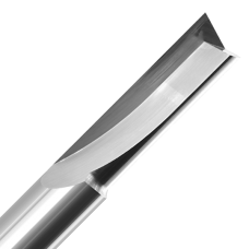 1/2" Diameter x 1-1/8" Long x 1/2" Shank x 1 Flute V-Flute Straight Cut Bit Solid Carbide Bits