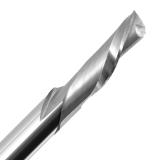 1/2" Diameter x 1-1/8" Long x 1/2" Shank x 1 Flute Downcut Spiral Single Flute Bit Solid Carbide Bits